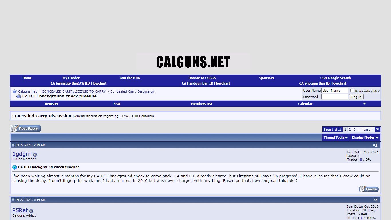 CA DOJ background check timeline - Calguns.net